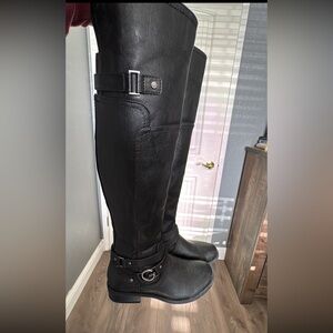 G by Guess Black Over-The-Knee Riding Boots